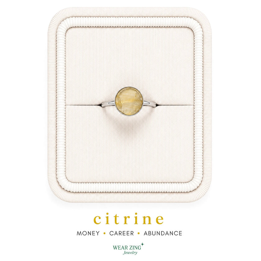 Round Crystal Ring WearZing - Crystal Jewelry Store in India