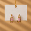 Marbled Chunky Huggie Earrings WearZing - Crystal Jewelry Store in India