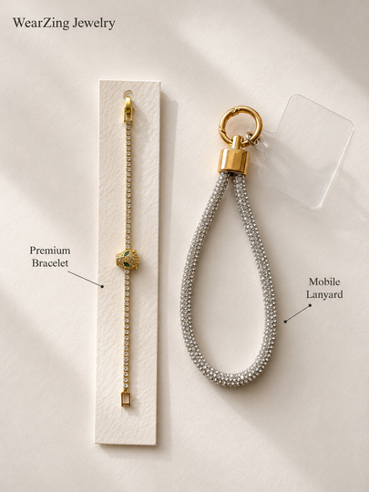 Bracelet + Mobile Lanyard Combo