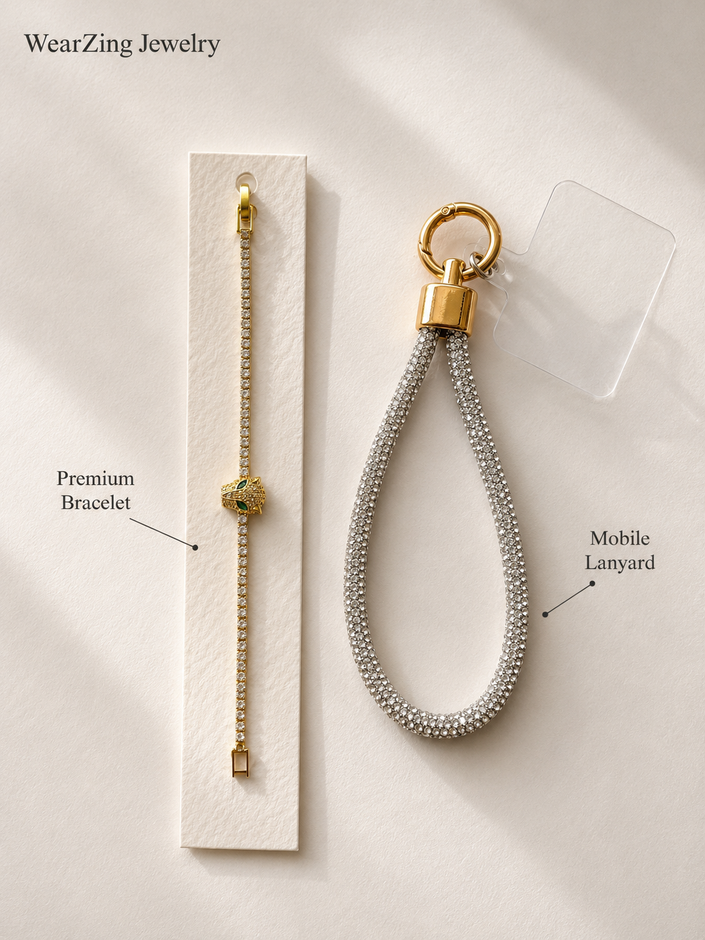 Bracelet + Mobile Lanyard Combo