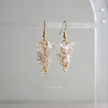 Clear Quartz Cluster Chip Earrings