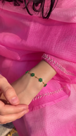 Emerald Crystal Daisy Bracelet WearZing - Crystal Jewelry Store in India