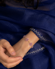 Lilac Purple Daisy Bracelet WearZing - Crystal Jewelry Store in India