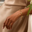 Solid Gold Floral Daisy Bracelet WearZing - Crystal Jewelry Store in India