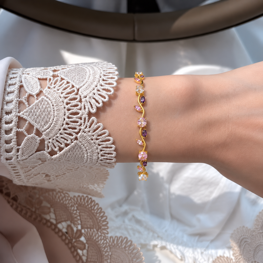 Iris Crystal Vine Bracelet WearZing - Crystal Jewelry Store in India