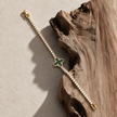 Green Clover Tennis Bracelet WearZing - Crystal Jewelry Store in India