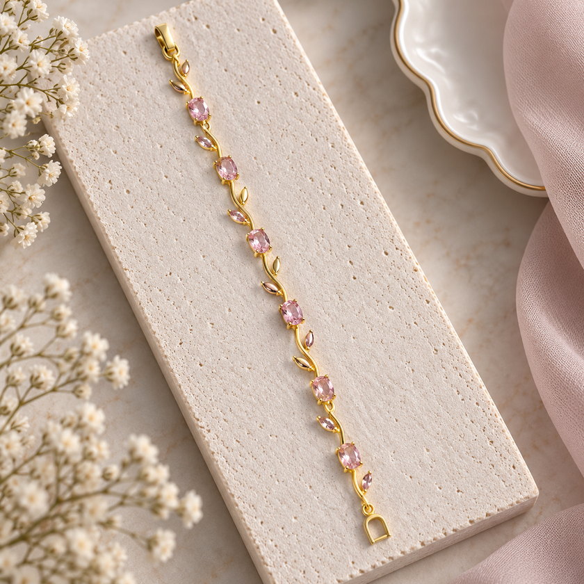 Rose Flora Vine Bracelet WearZing - Crystal Jewelry Store in India