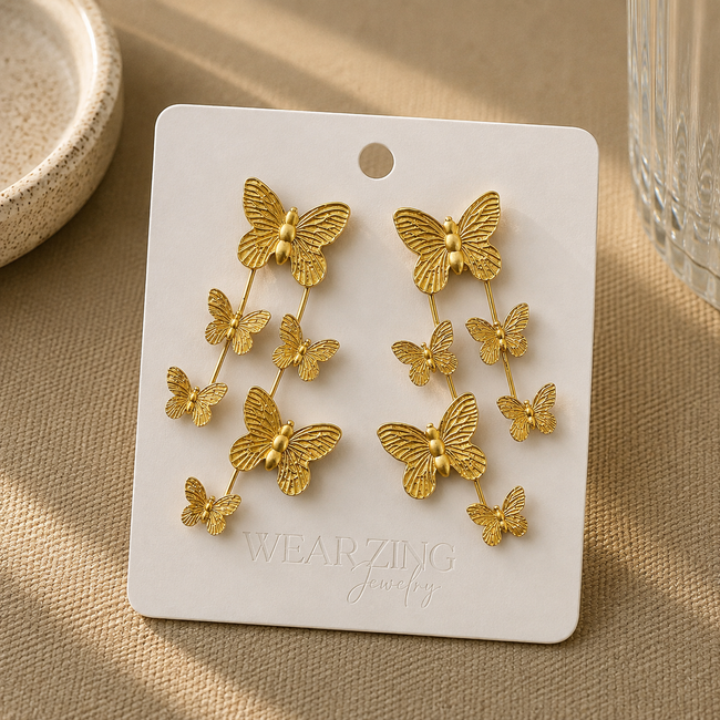 Butterfly Mega Earrings WearZing - Crystal Jewelry Store in India