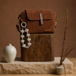 Beaded Bag Charm – Pearl White WearZing - Crystal Jewelry Store in India