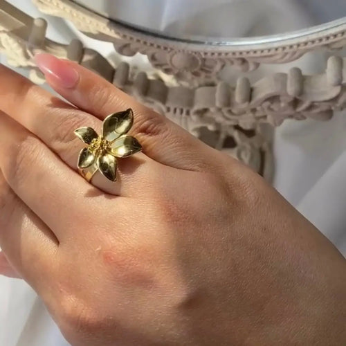 Floral Statement Ring WearZing - Crystal Jewelry Store in India