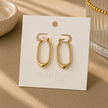 Modern Sleek Oval Huggies WearZing - Crystal Jewelry Store in India