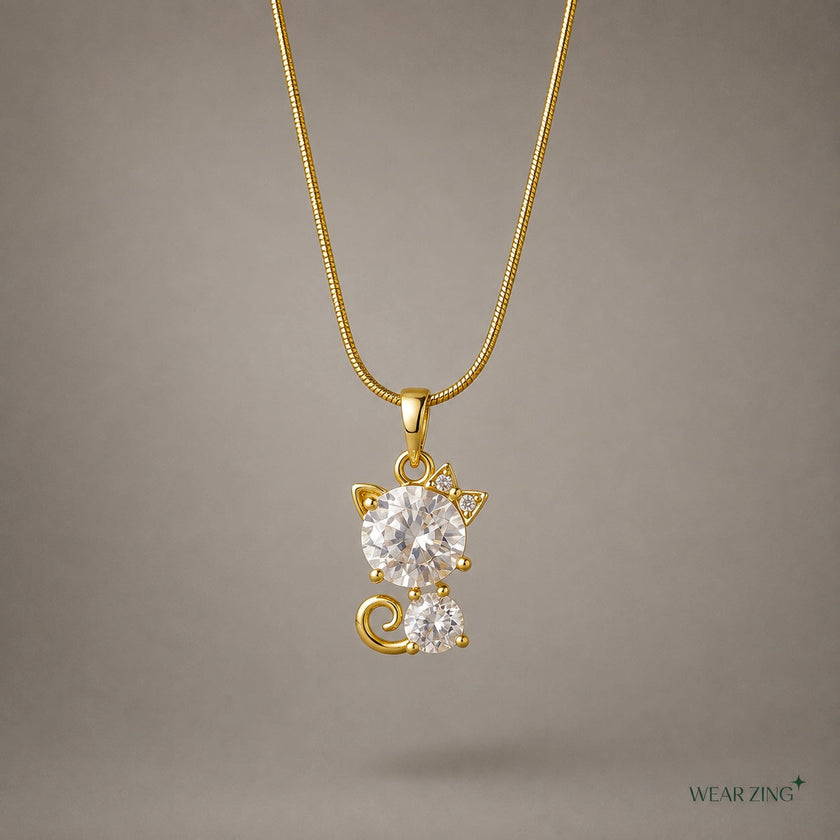 Whimsical Kitty pendant WearZing - Crystal Jewelry Store in India