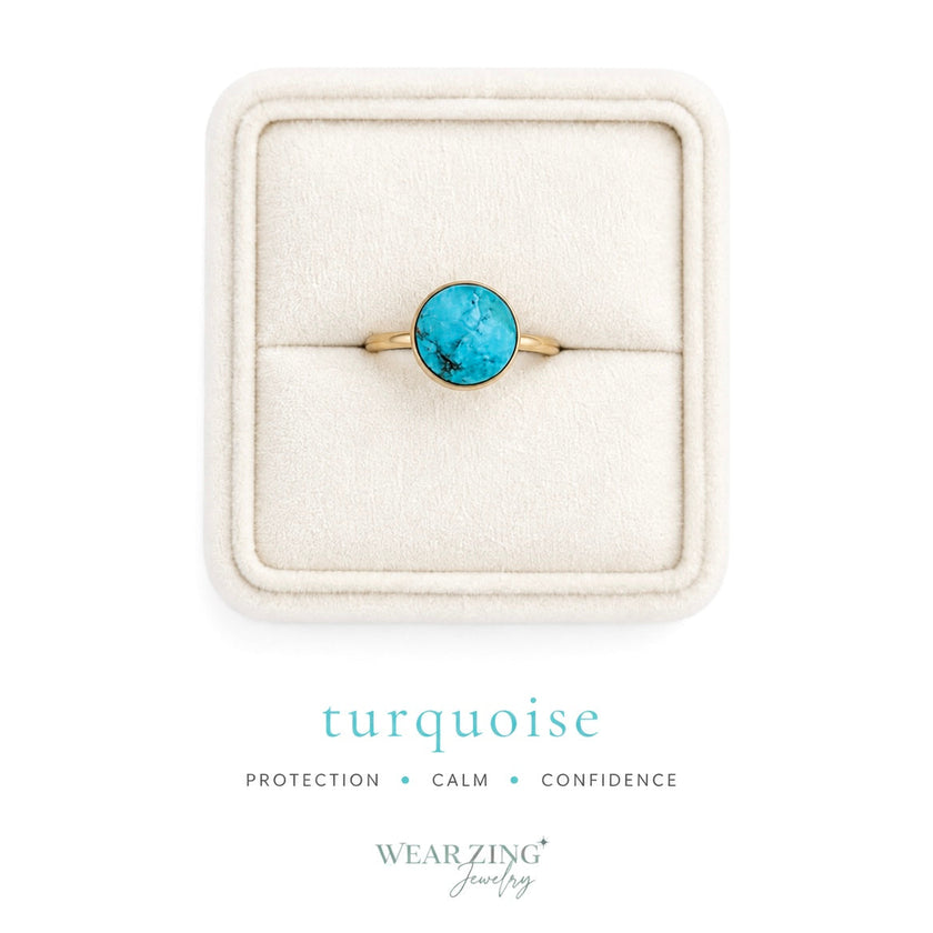 Round Crystal Ring WearZing - Crystal Jewelry Store in India
