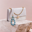 Beaded Bag Charm – Sky Blue WearZing - Crystal Jewelry Store in India