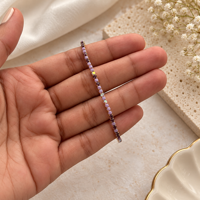 Rainbow Crystal Tennis Band WearZing - Crystal Jewelry Store in India