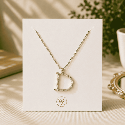 Letter D Embellish Pendant WearZing - Crystal Jewelry Store in India