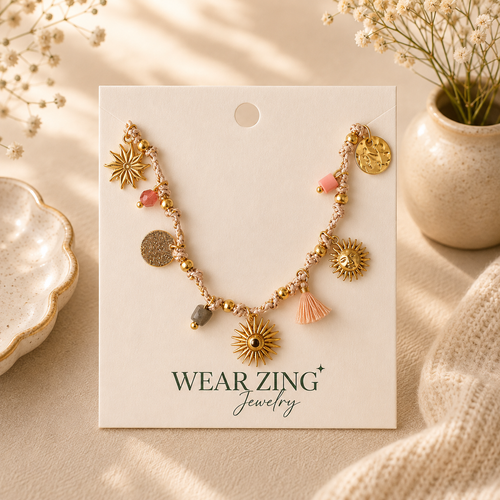 Boho Tassel Sun Neckpiece WearZing - Crystal Jewelry Store in India