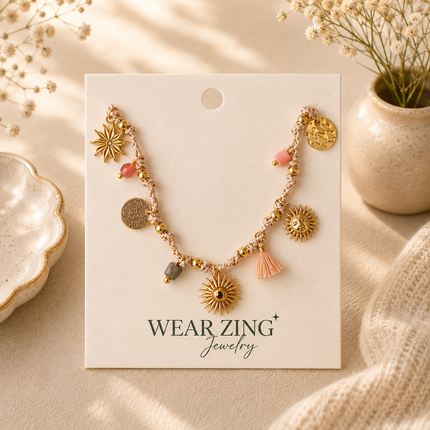 Boho Tassel Sun Neckpiece WearZing - Crystal Jewelry Store in India