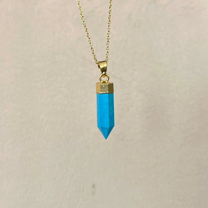 Turquoise Prism Pendant WearZing - Crystal Jewelry Store in India