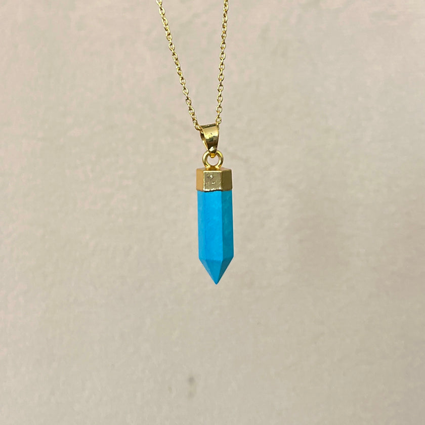 Turquoise Prism Pendant