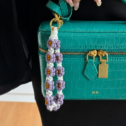 Crochet Wristlet Charm- Lavender WearZing - Crystal Jewelry Store in India