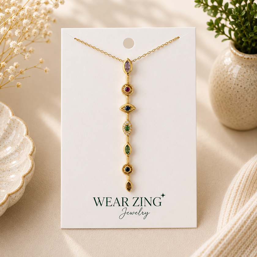 Mystic Cascade Neckpiece WearZing - Crystal Jewelry Store in India