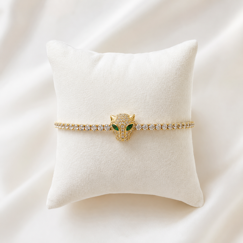 Jaguar CZ Chain Bracelet WearZing - Crystal Jewelry Store in India