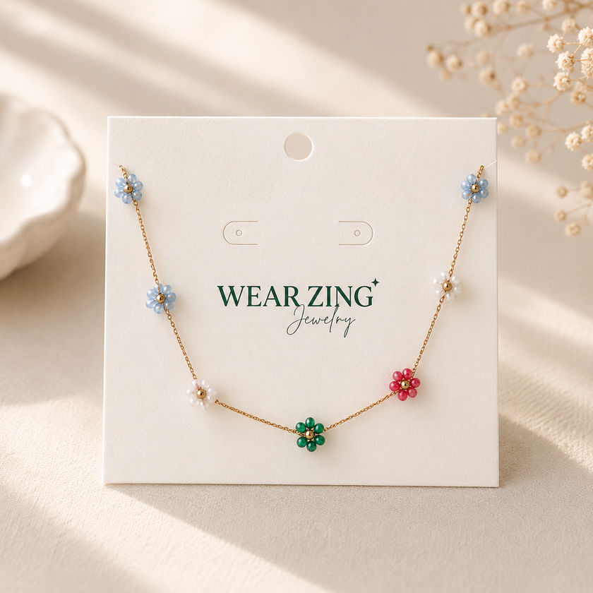 Colorful Meadow Neckpiece WearZing - Crystal Jewelry Store in India