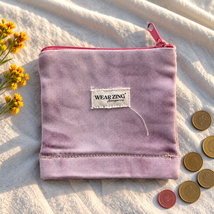 Blush Pink Mini Pouch WearZing - Crystal Jewelry Store in India