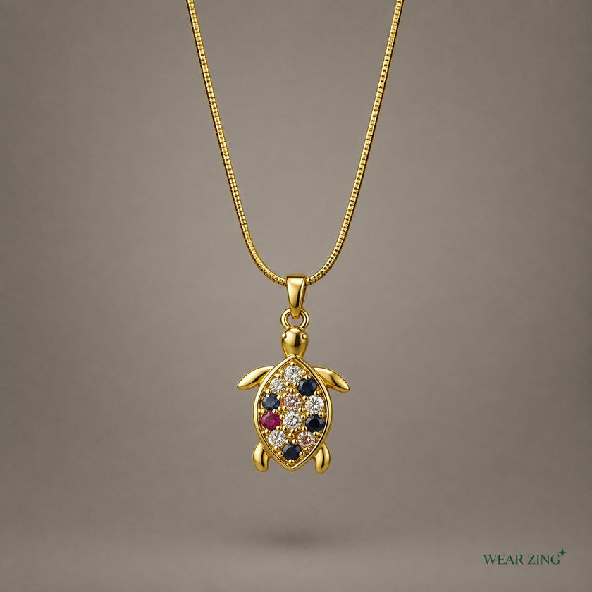 Oceanic Tortoise Neckpiece WearZing - Crystal Jewelry Store in India