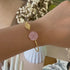 Pink Daisy Leaf Bracelet WearZing - Crystal Jewelry Store in India