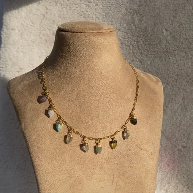 Crystal Confetti Neckpiece WearZing - Crystal Jewelry Store in India