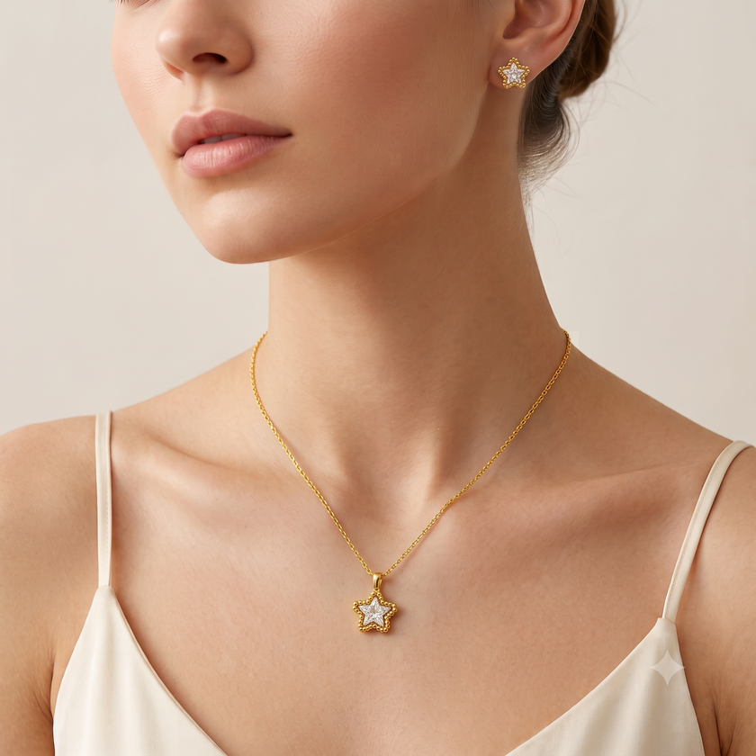 Stella Beaded Star Jewelry Set WearZing - Crystal Jewelry Store in India