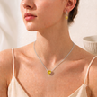 Sweetheart set-yellow WearZing - Crystal Jewelry Store in India