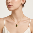 Royal Emerald Heart Pendant & Studs Set WearZing - Crystal Jewelry Store in India