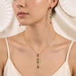 Multi-Stone Drop Pendant & Earrings Set WearZing - Crystal Jewelry Store in India