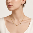 3D Golden Heart Station & Studs Set WearZing - Crystal Jewelry Store in India