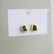 Green Aventurine Freeform Studs