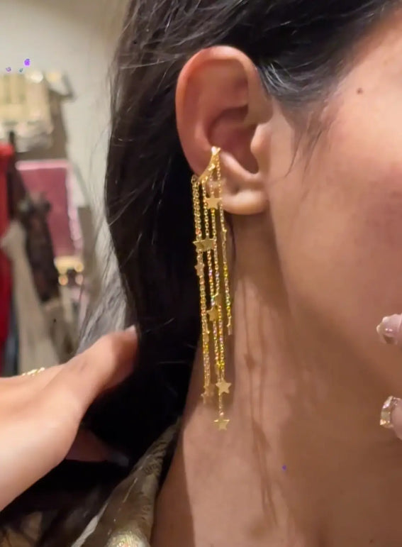 Celeste Drip Ear Cuff (Pair) WearZing - Crystal Jewelry Store in India