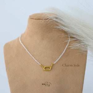 Moonstone Bead Neckpiece WearZing - Crystal Jewelry Store in India
