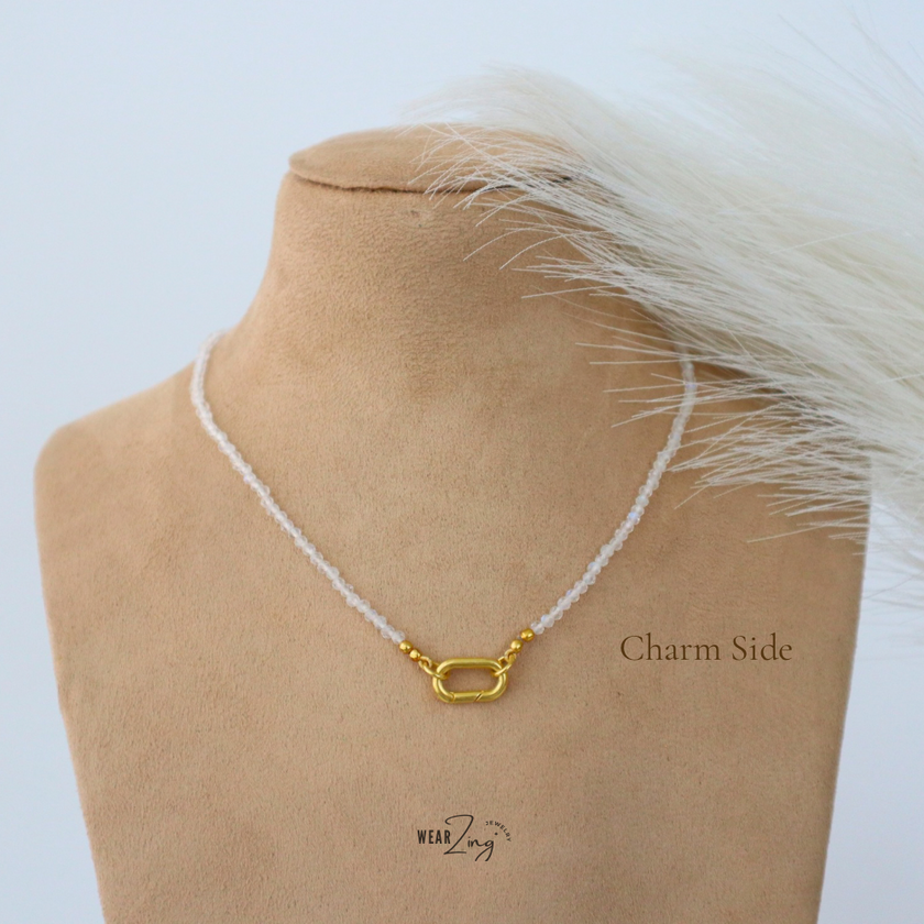 Moonstone Bead Neckpiece