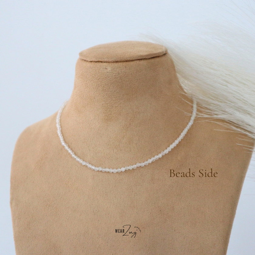 Moonstone Bead Neckpiece