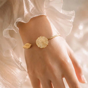 Sun Flower Leaf Bracelet WearZing - Crystal Jewelry Store in India