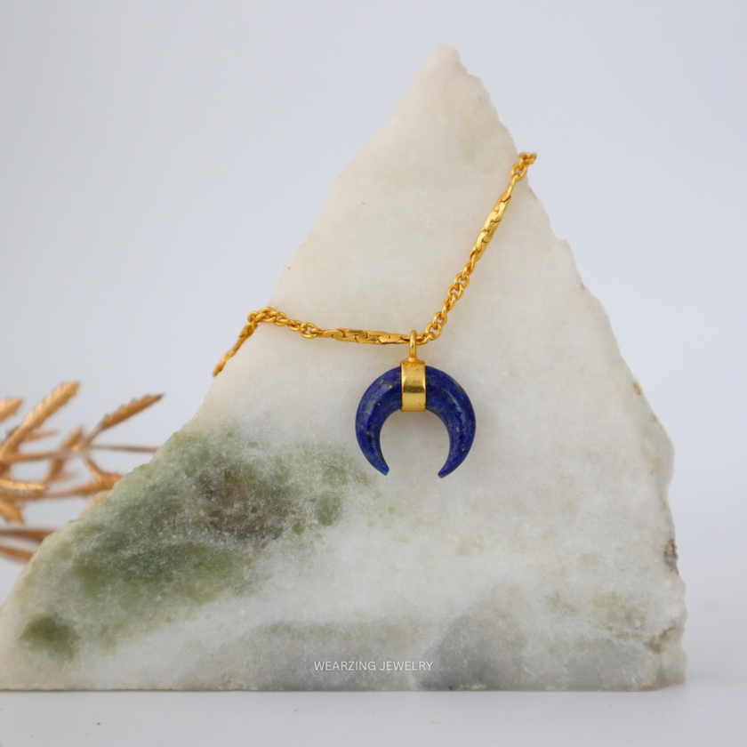 Moon Invert Pendant WearZing - Crystal Jewelry Store in India