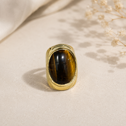 Tiger's Eye Statement Ring WearZing - Crystal Jewelry Store in India