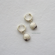 Howlite Silver Huggies WearZing - Crystal Jewelry Store in India