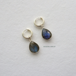 Labradorite Silver Huggies WearZing - Crystal Jewelry Store in India