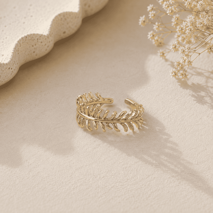 Leaf Love Ring Band WearZing - Crystal Jewelry Store in India