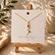 Rose Bud Crystal Necklace
