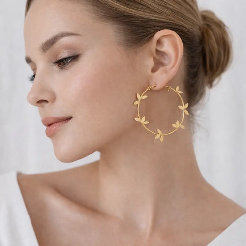 Petal Hoops WearZing - Crystal Jewelry Store in India